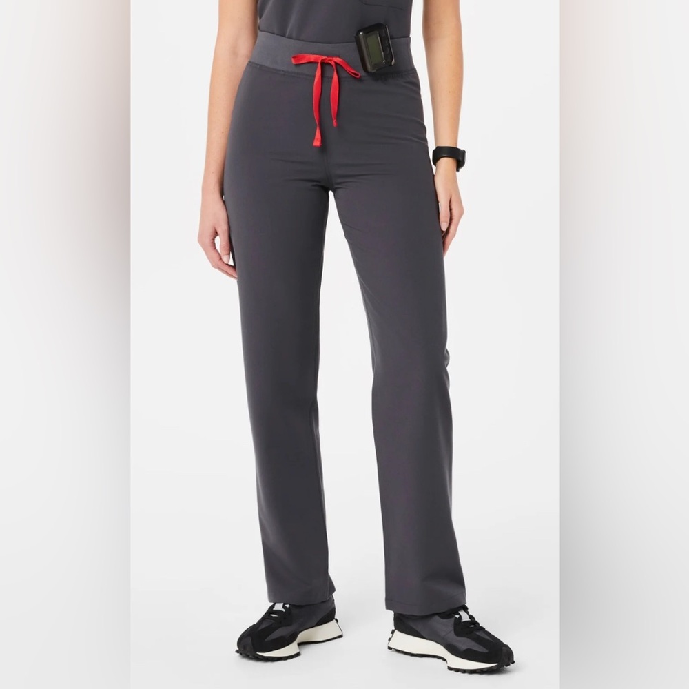 Figs Charcoal Livingston Basic Stretch Fabric Pan… - image 1